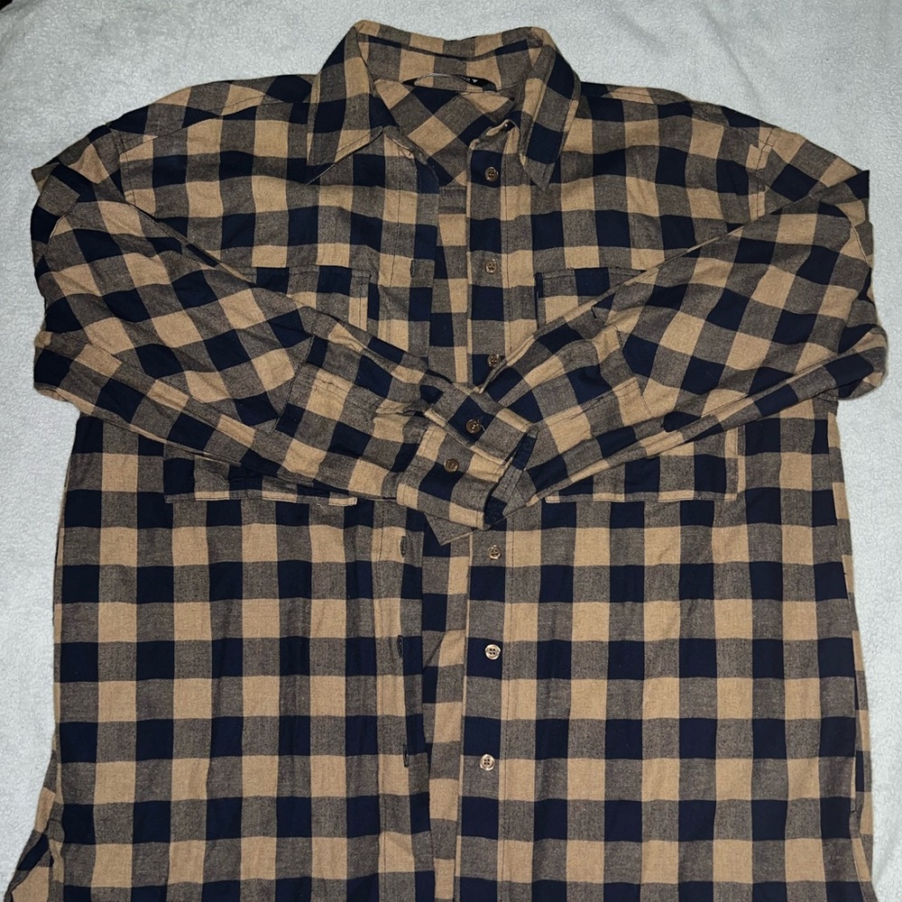Zara plaid oversized shirt